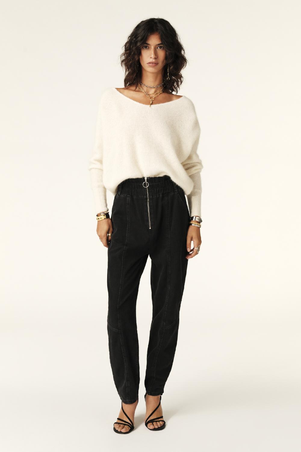 Ba&sh Jean Taille Haute Mony Noir