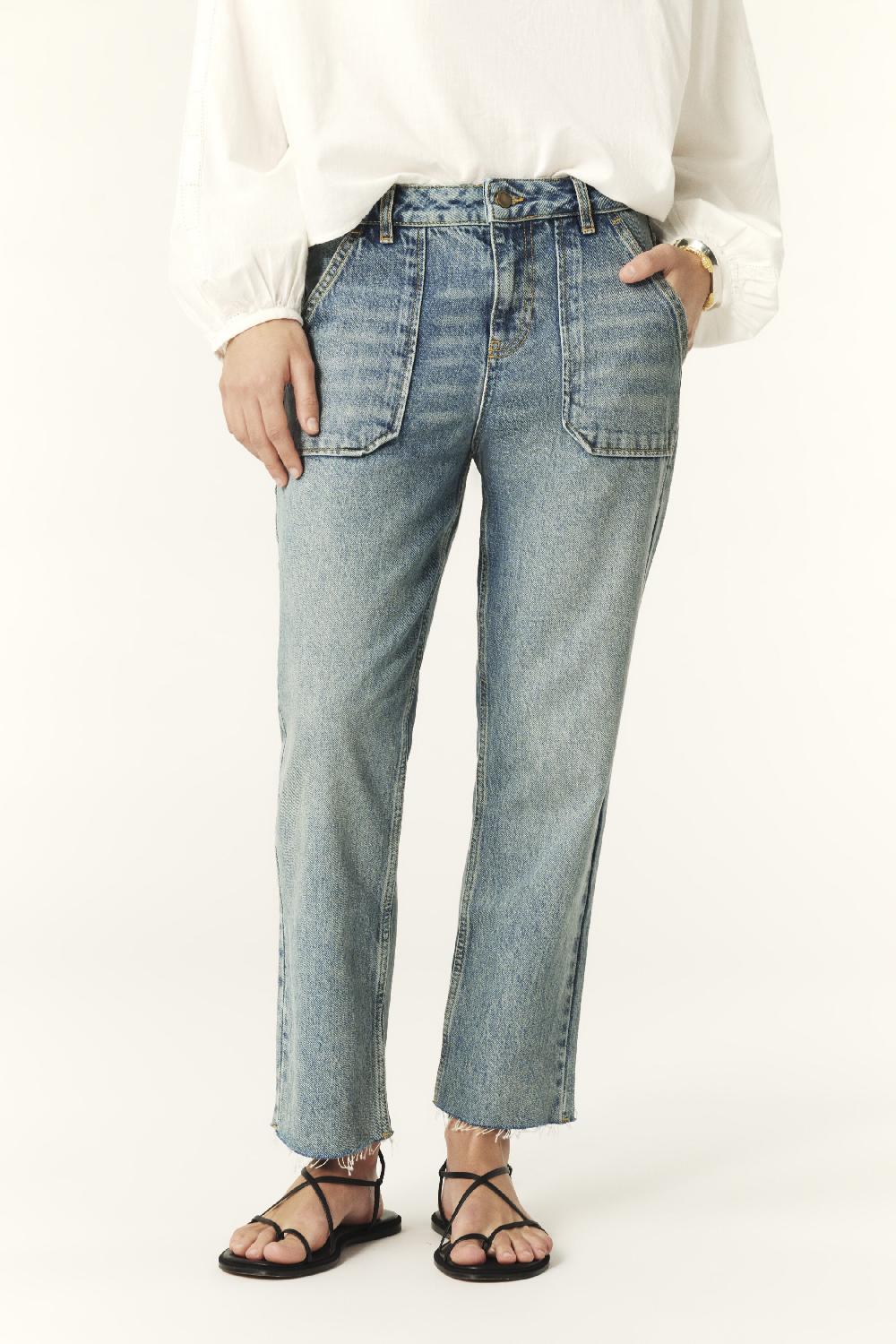 Ba&sh Jeans Boyfriend Elly Bleu