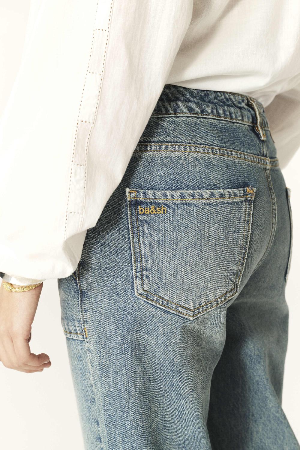 Ba&sh Jeans Boyfriend Elly Bleu