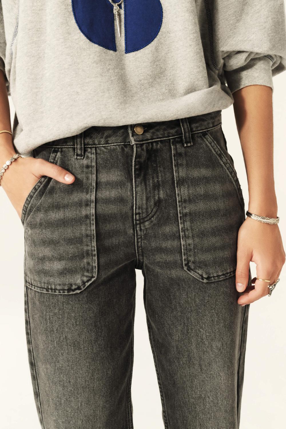 Ba&sh Jeans Boyfriend Elly Gris