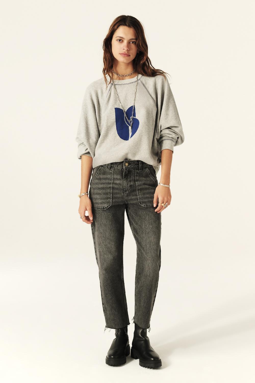 ba&sh Jeans Boyfriend Elly Gris