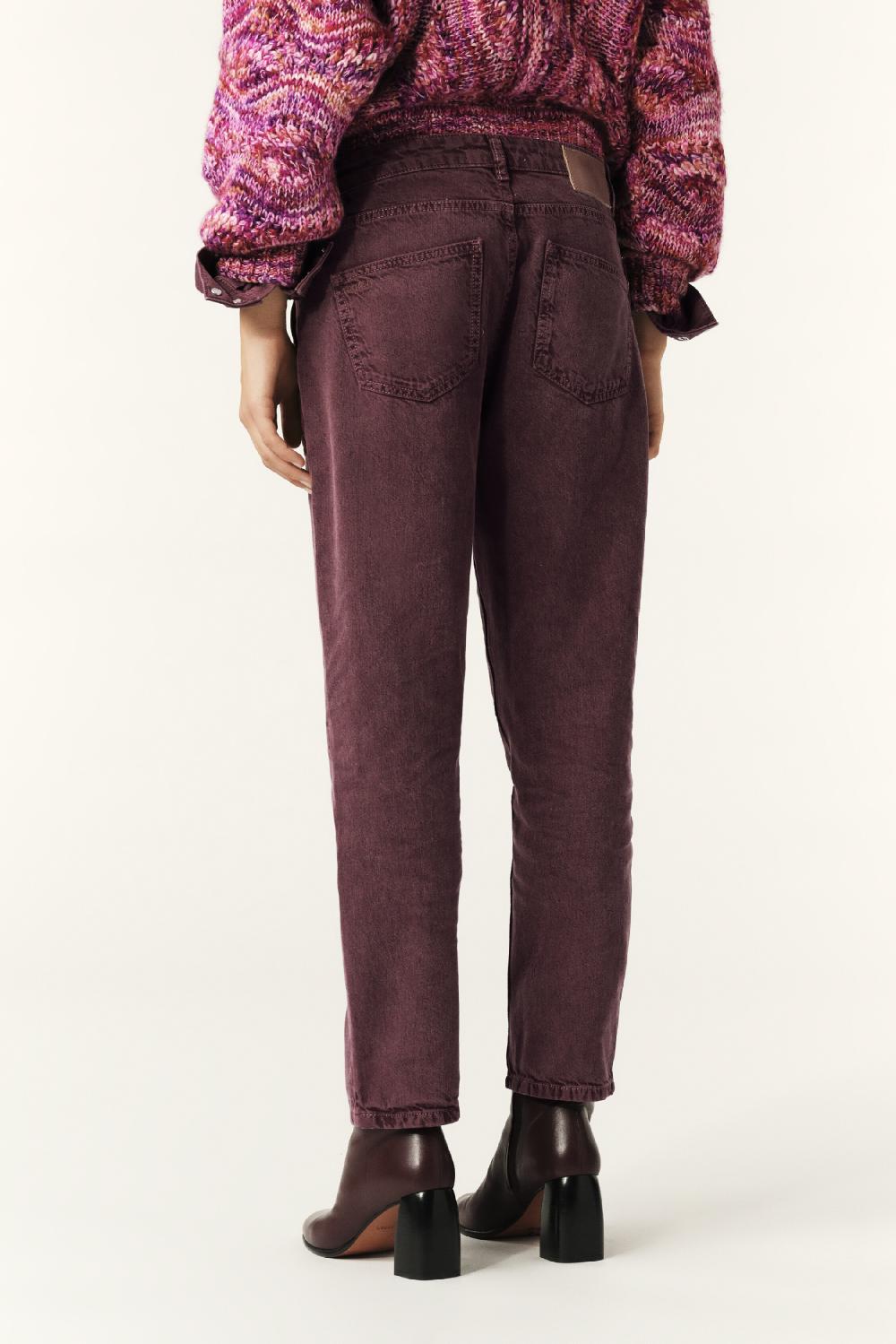 Ba&sh Jeans Boyfriend Fely Rouge