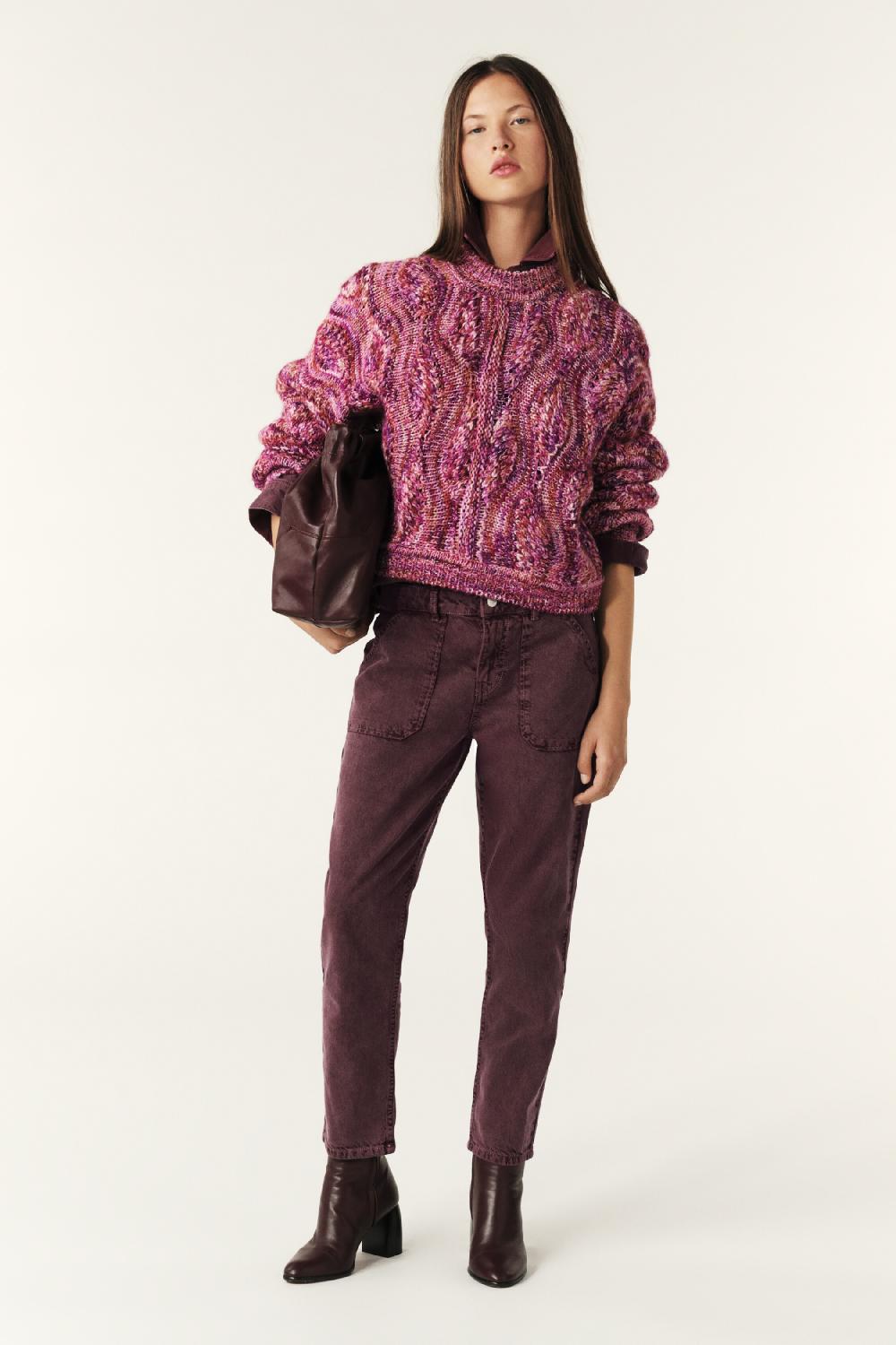 ba&sh Jeans Boyfriend Fely Rouge