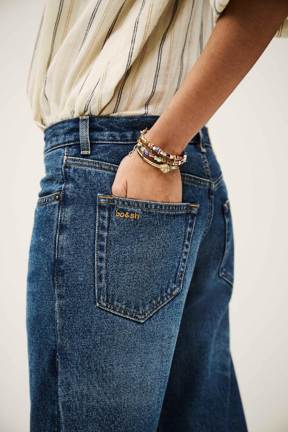 Ba&sh Jeans Coupe éVaséE Flare Vadou Bleu