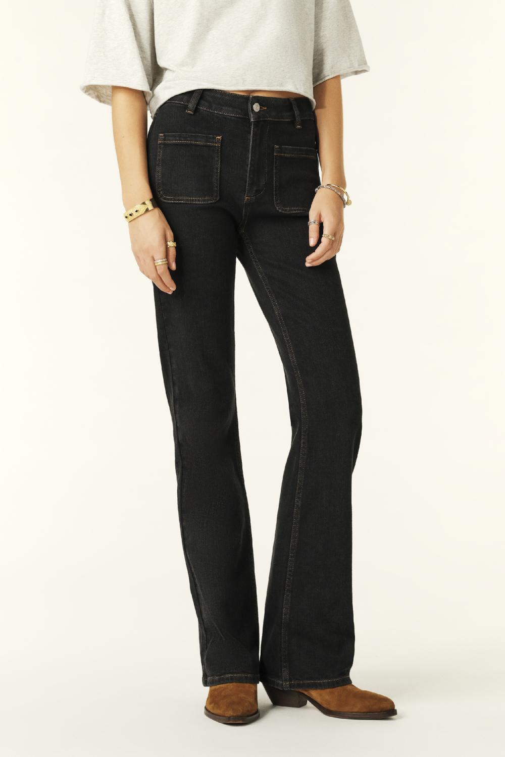 Ba&sh Jeans Flare Ross Noir