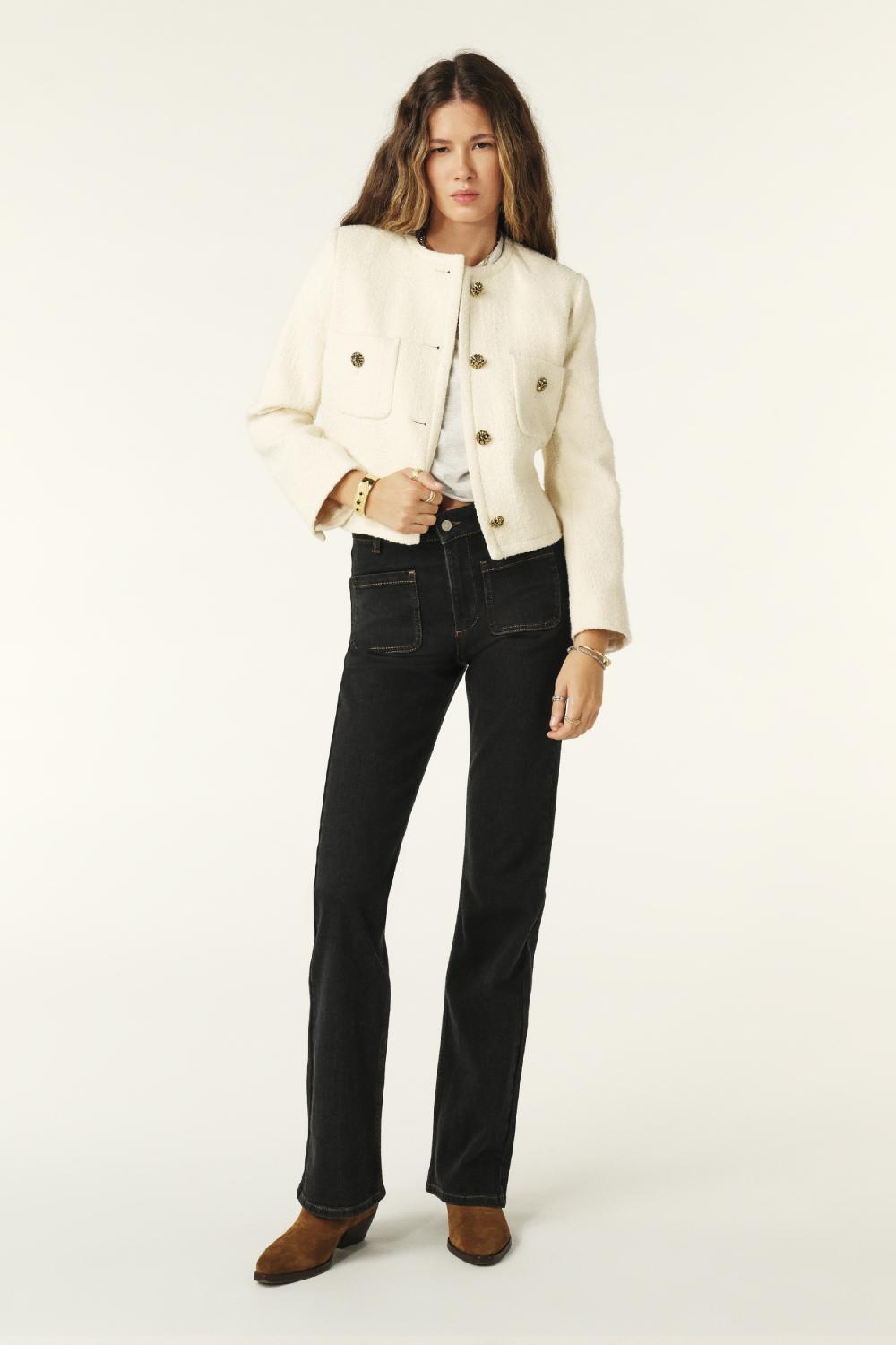 ba&sh Jeans Flare Ross Noir