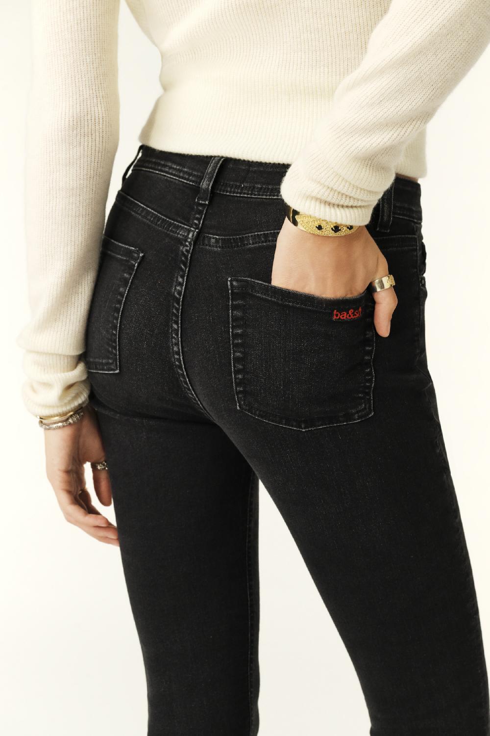 Ba&sh Jeans Slim Aimi Noir
