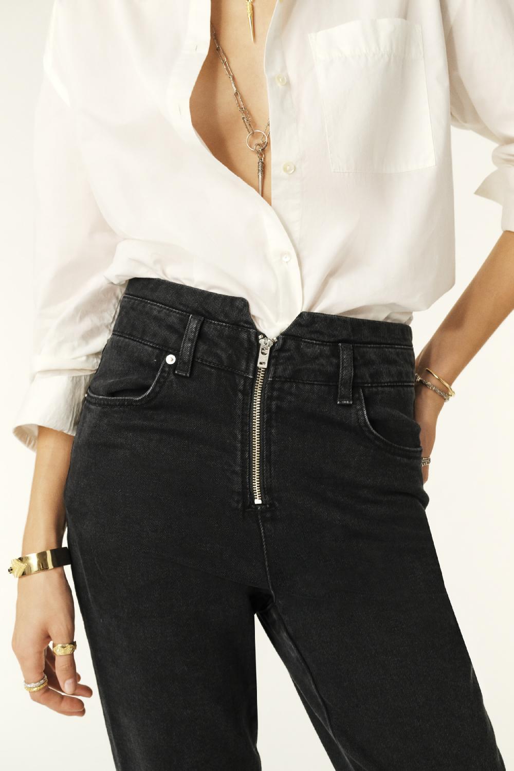 Ba&sh Jeans Slim Iago Noir