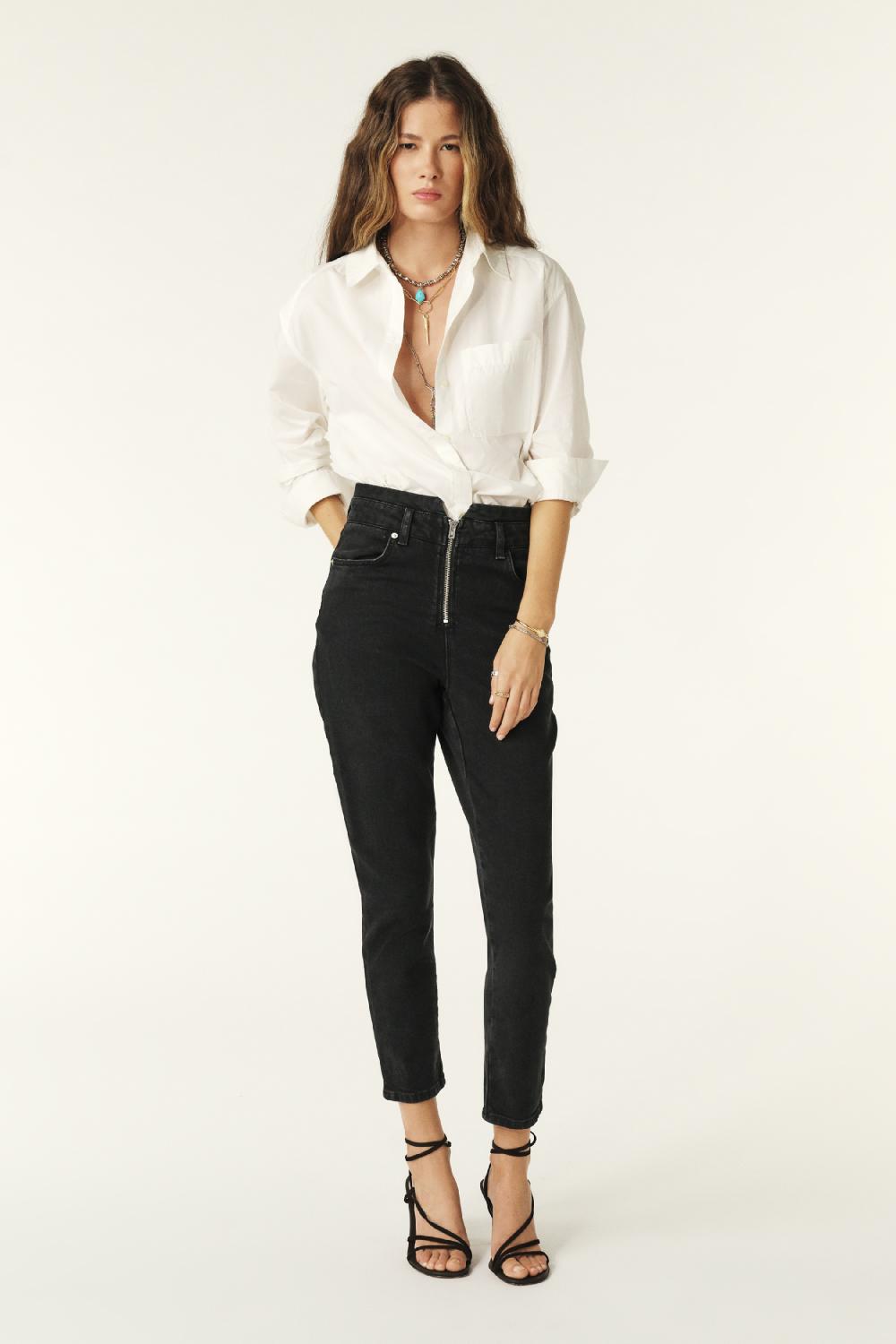 ba&sh Jeans Slim Iago Noir