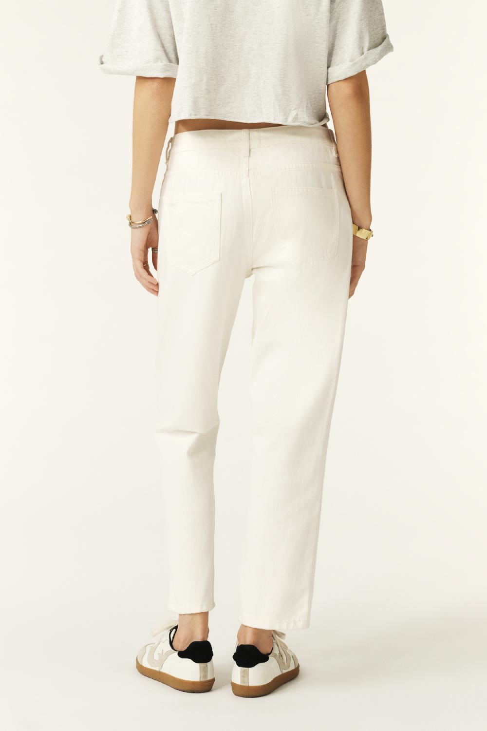 Ba&sh Jeans Straight Devon Blanc Ecru