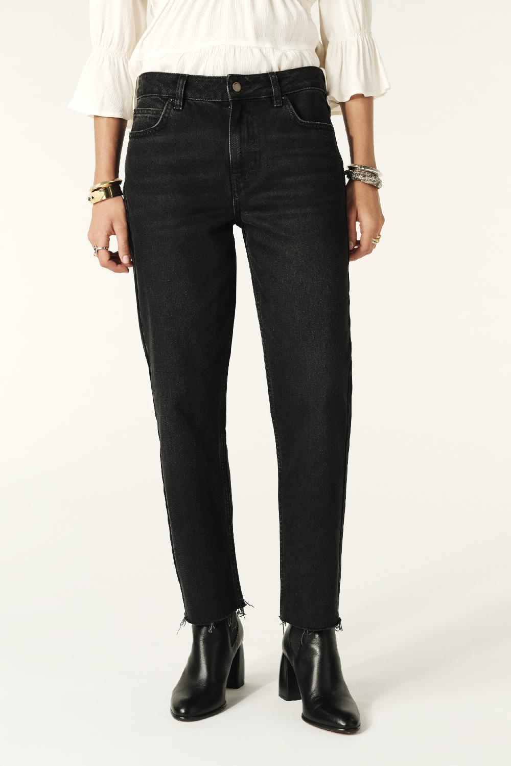 Ba&sh Jeans Straight Evan Noir