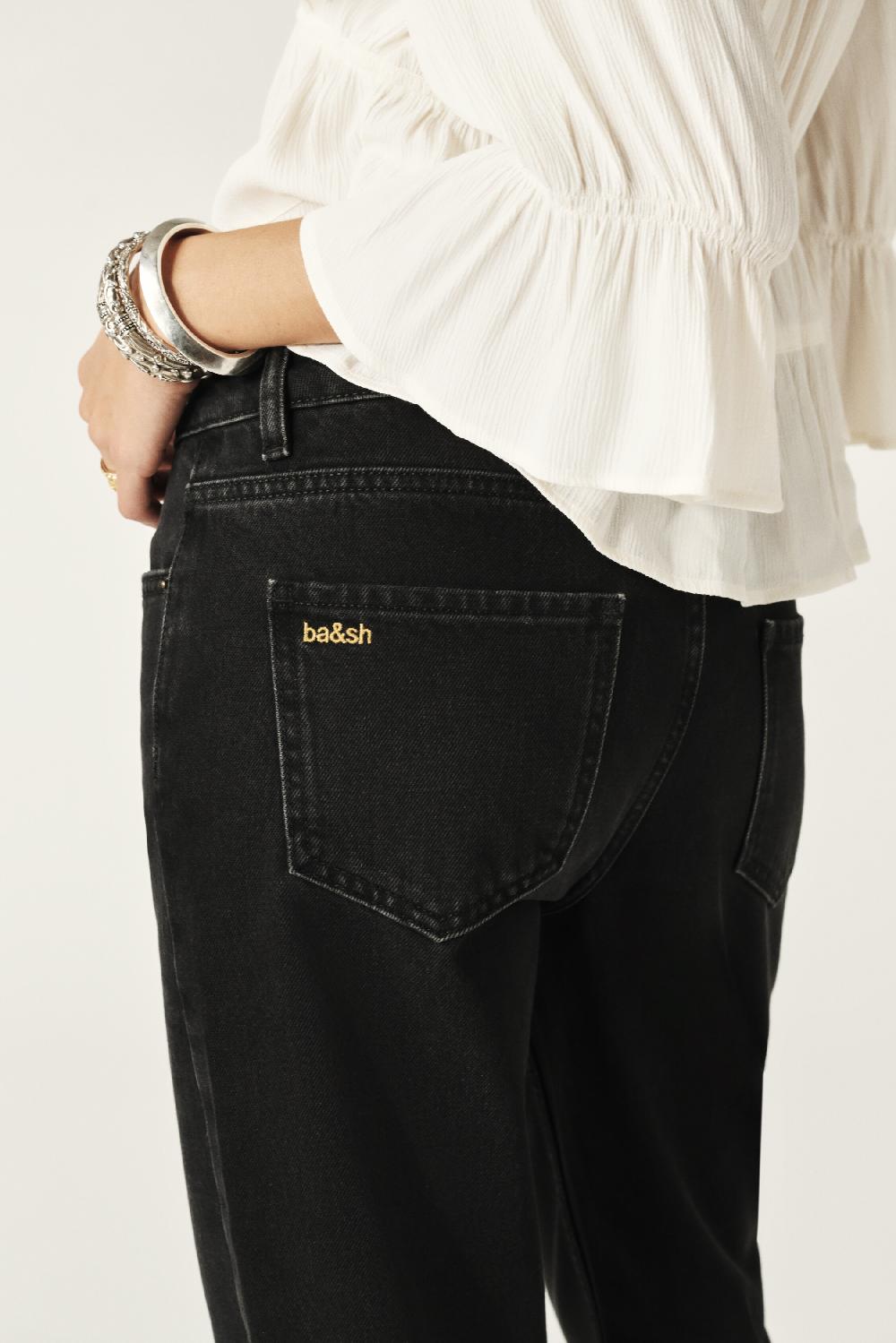 Ba&sh Jeans Straight Evan Noir