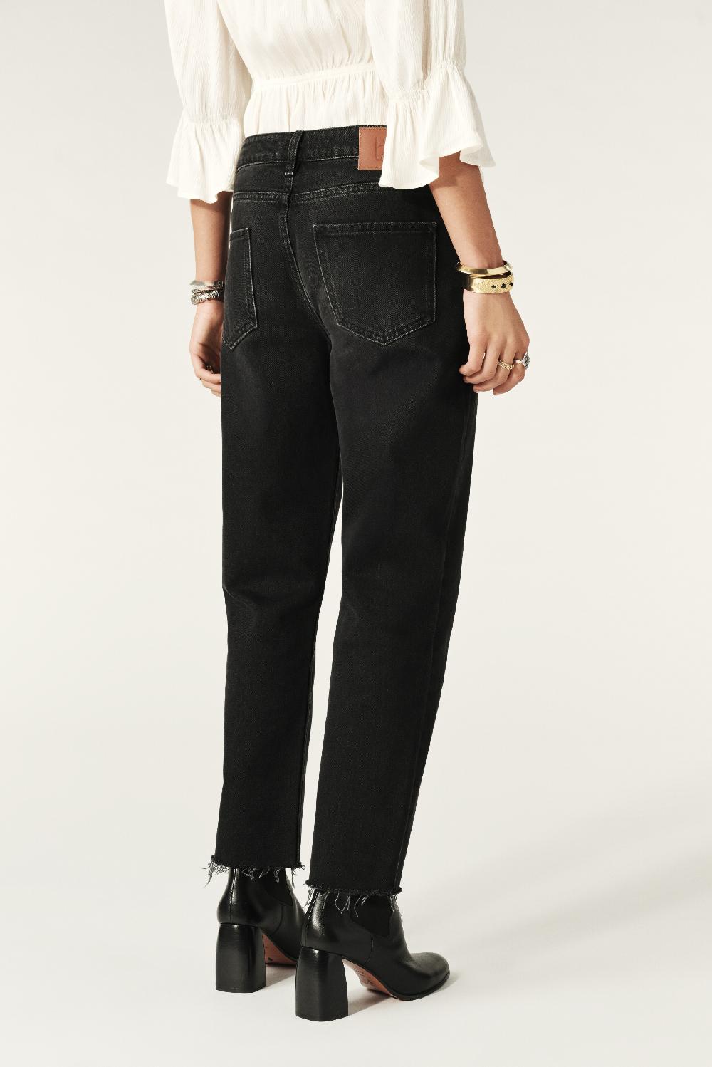 Ba&sh Jeans Straight Evan Noir