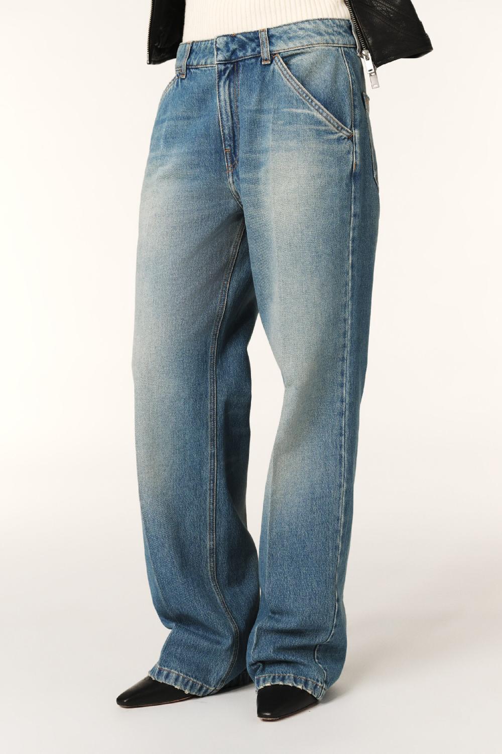Ba&sh Jeans Wide Vecchi Bleu