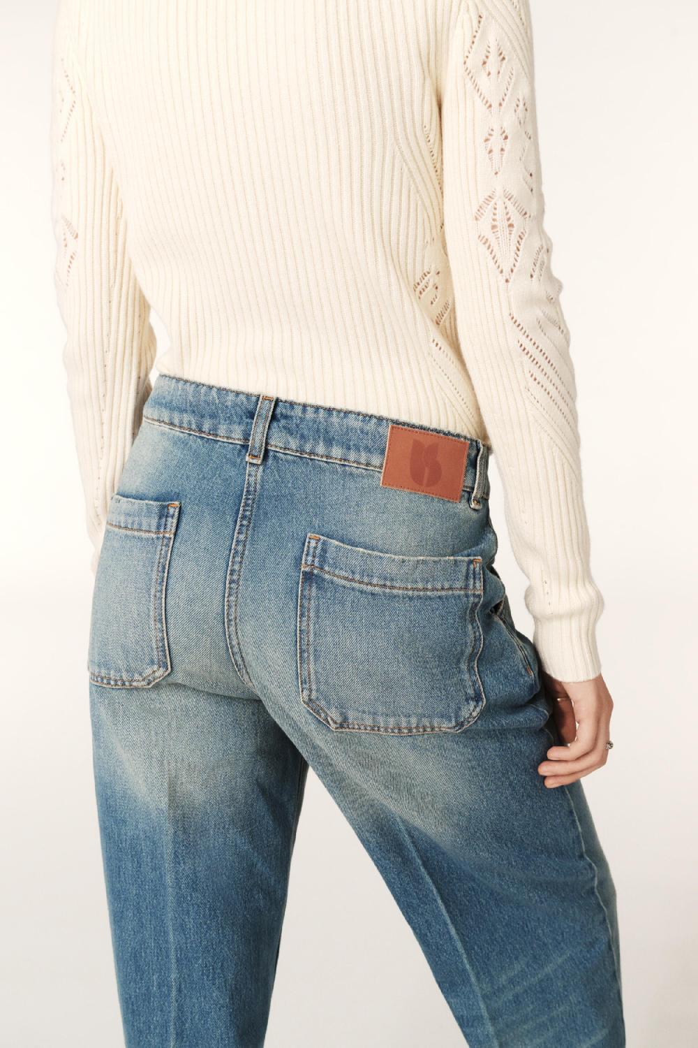 Ba&sh Jeans Wide Vecchi Bleu