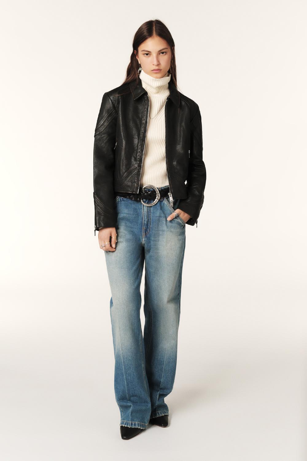 ba&sh Jeans Wide Vecchi Bleu