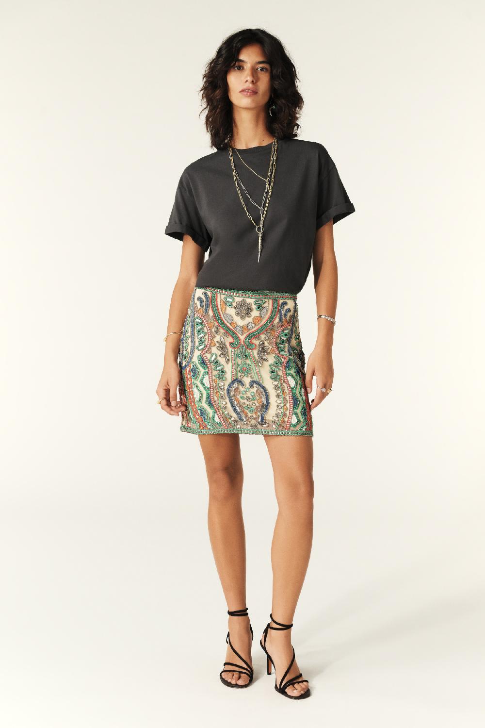 ba&sh Jupe Courte Sulyvan Multi