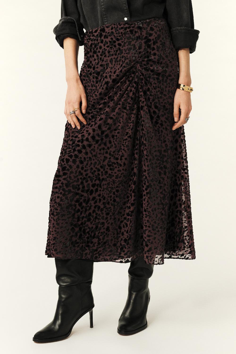 Ba&sh Jupe DéTails DrapéS Dido Prune