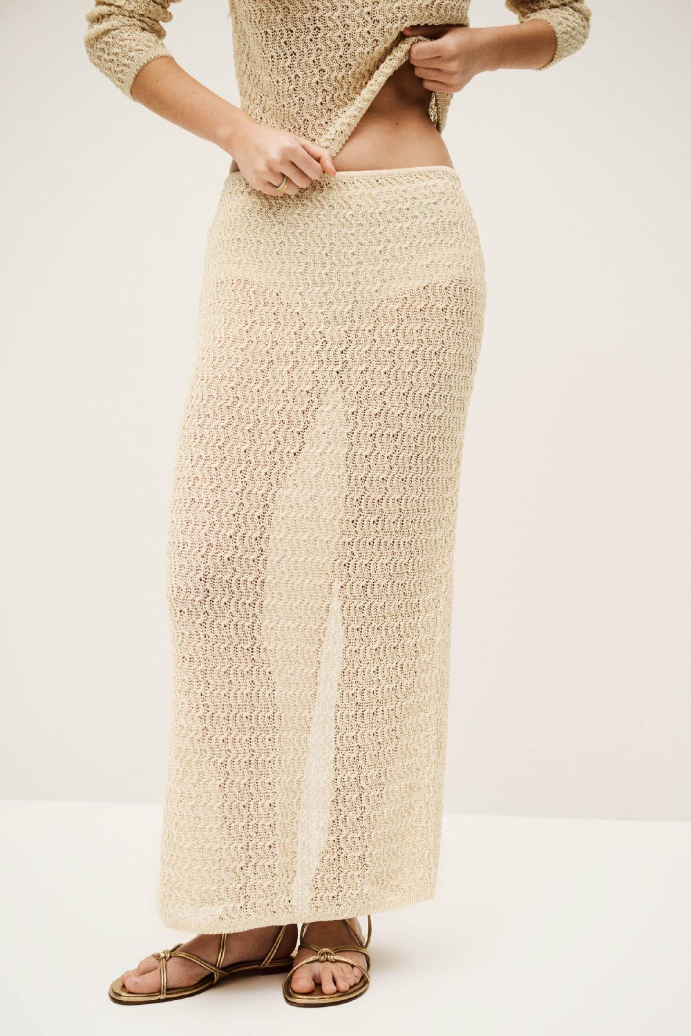 Ba&sh Jupe Longue Prettie Jaune