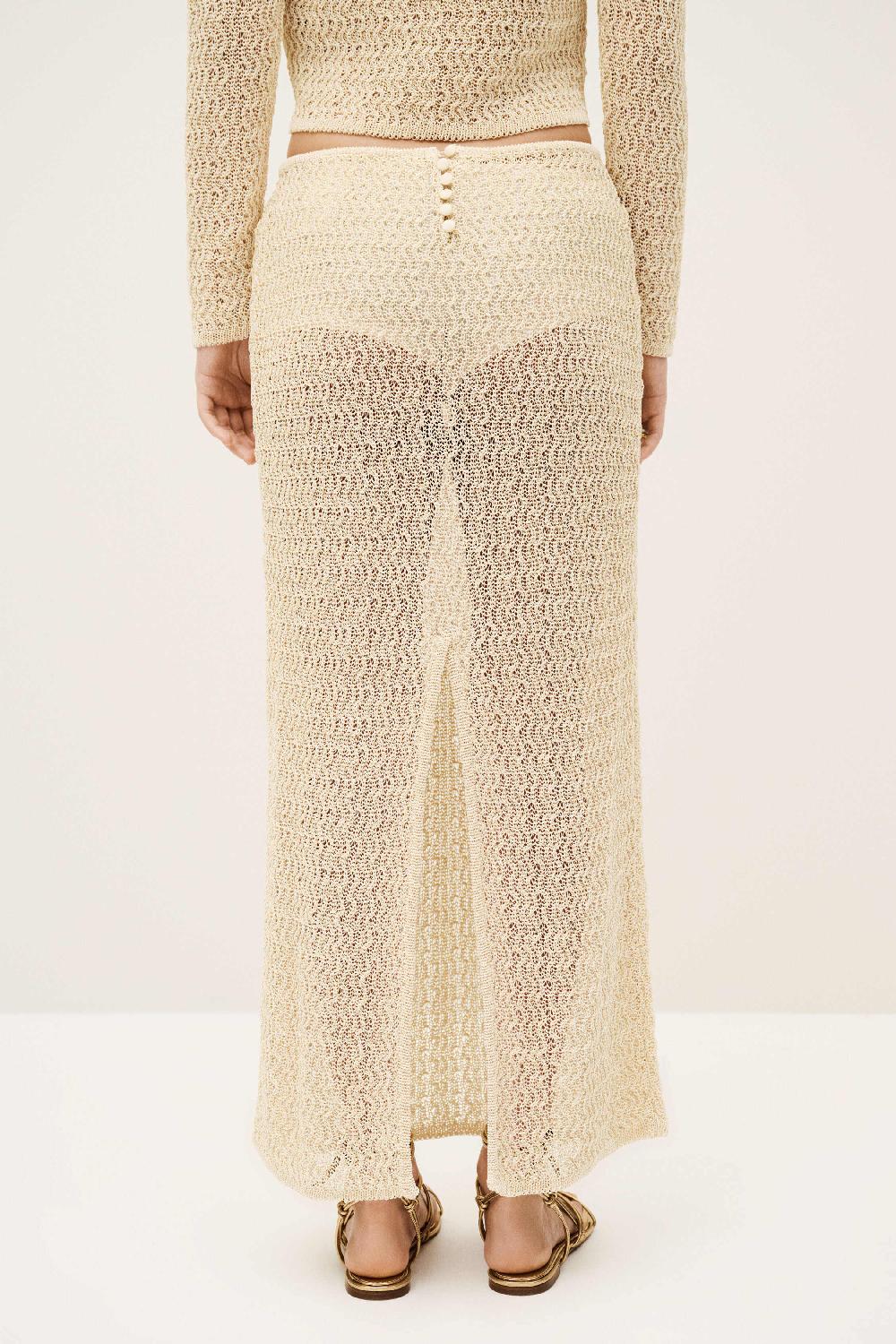 Ba&sh Jupe Longue Prettie Jaune