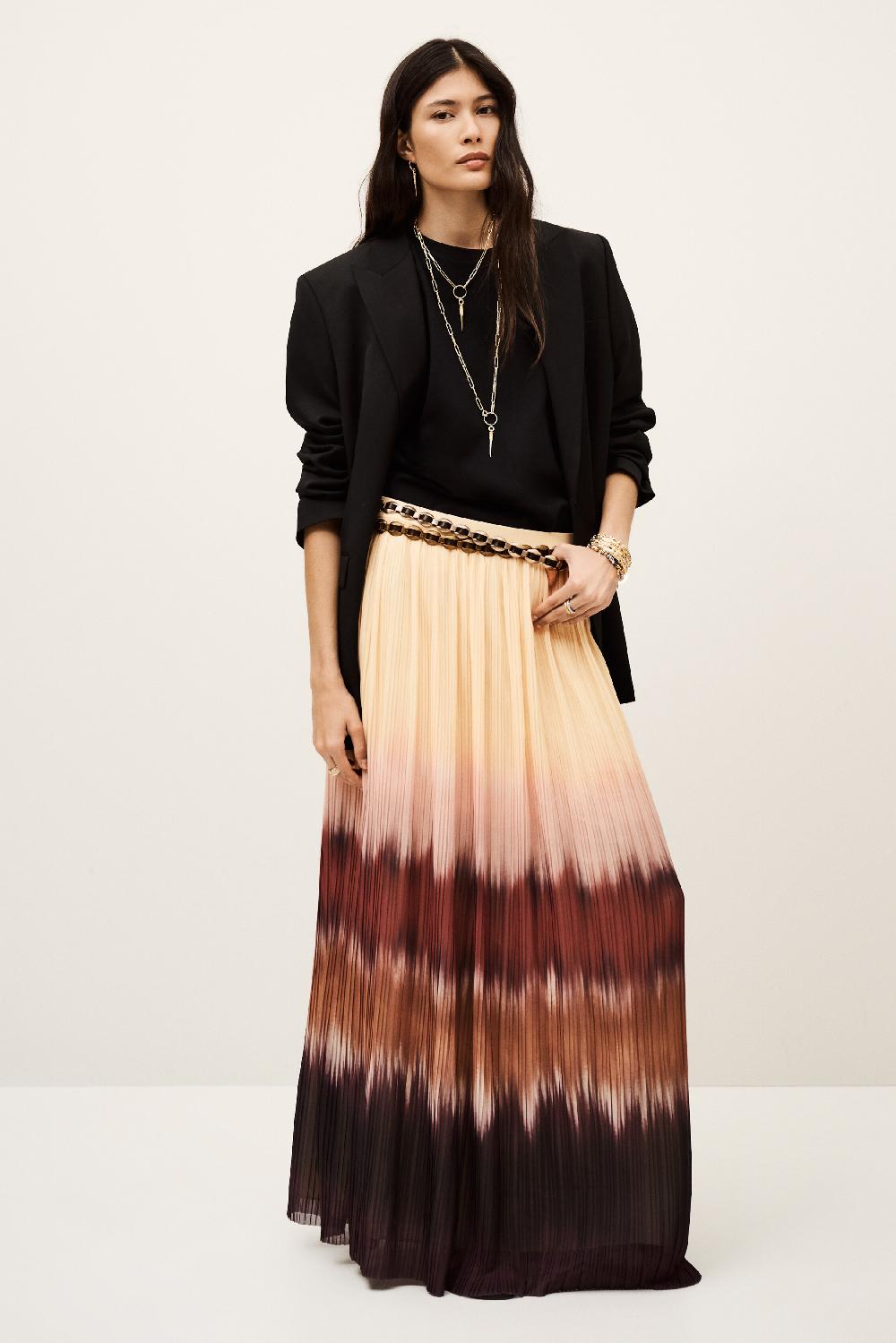 ba&sh Jupe Longue Vaporeuse Wina Rose