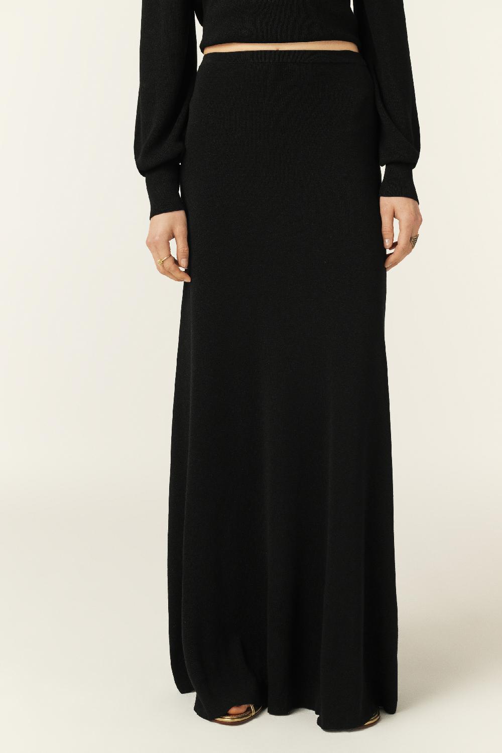 Ba&sh Jupe Maille Basma Noir