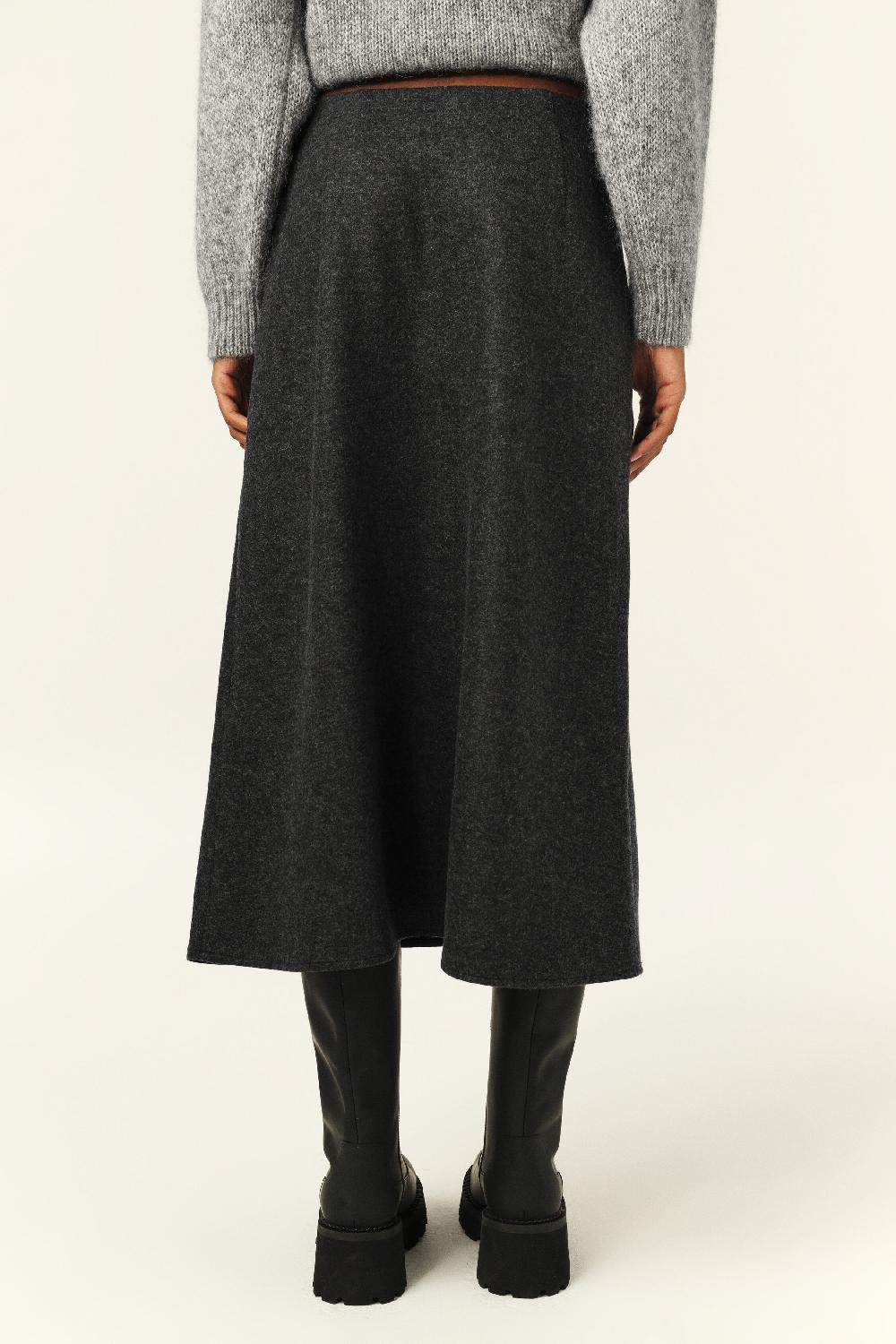 Ba&sh Jupe Midi Aymy Gris