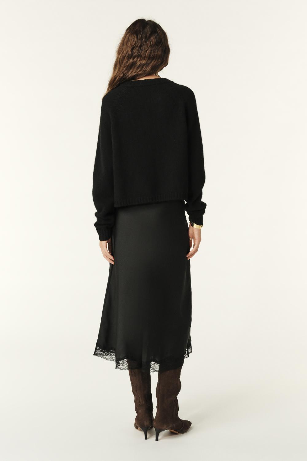 Ba&sh Jupe Midi Cyla Noir