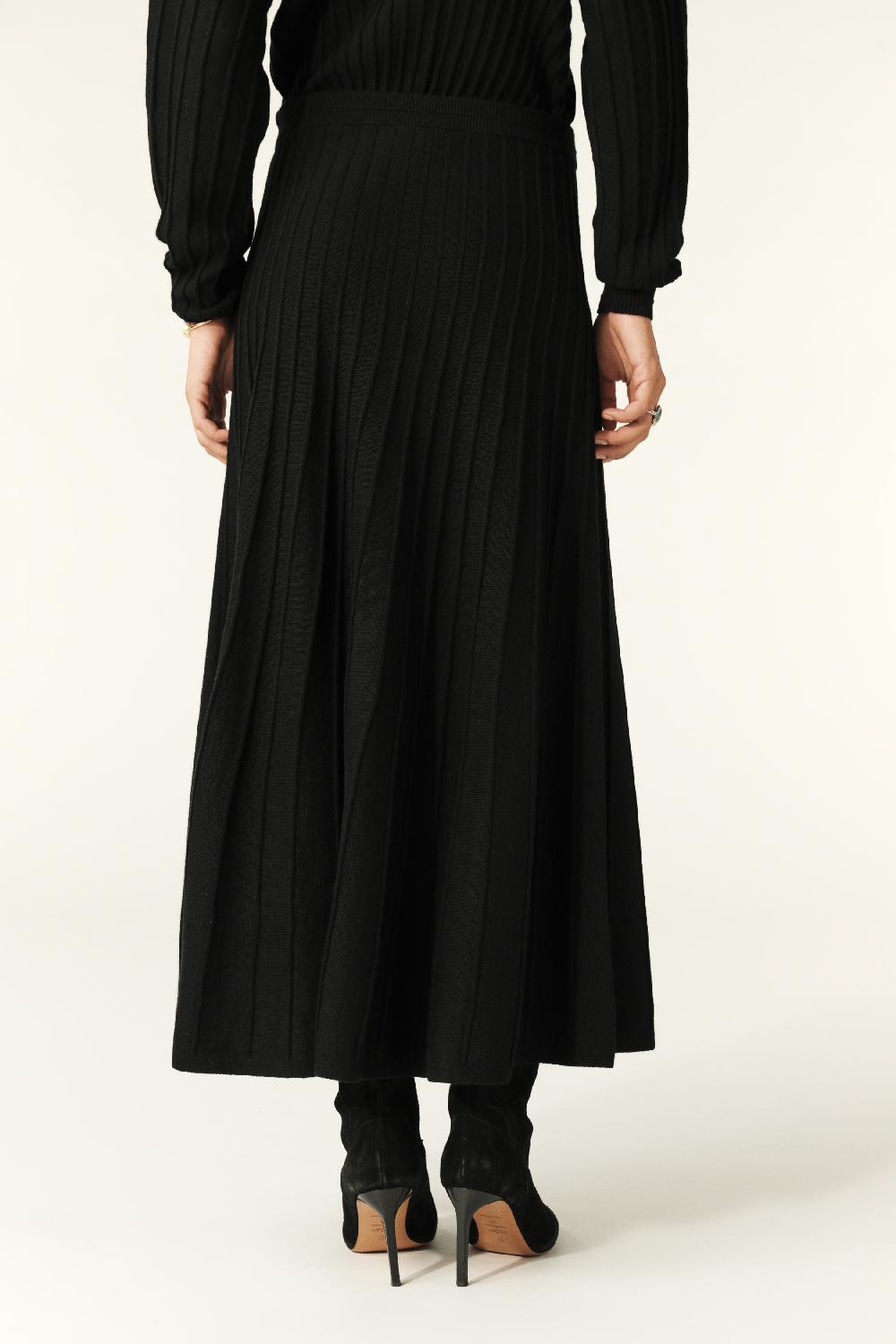 Ba&sh Jupe Midi Jada Noir