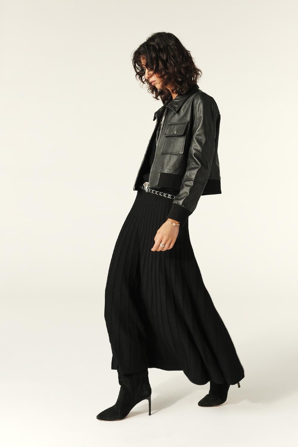 Ba&sh Jupe Midi Jada Noir