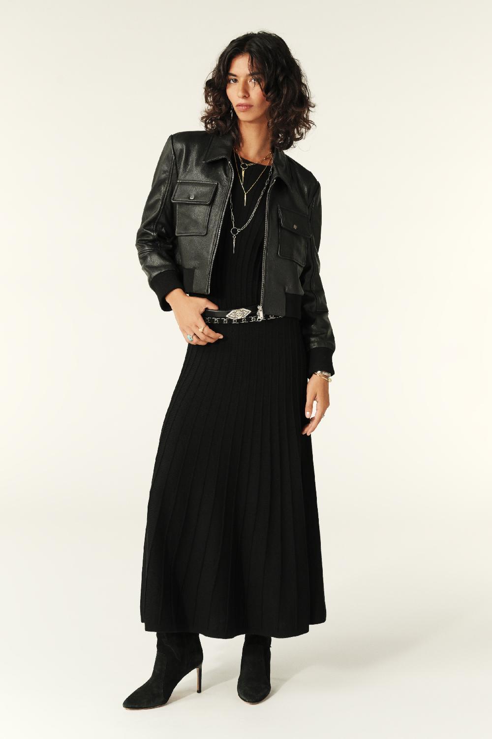 Ba&sh Jupe Midi Jada Noir