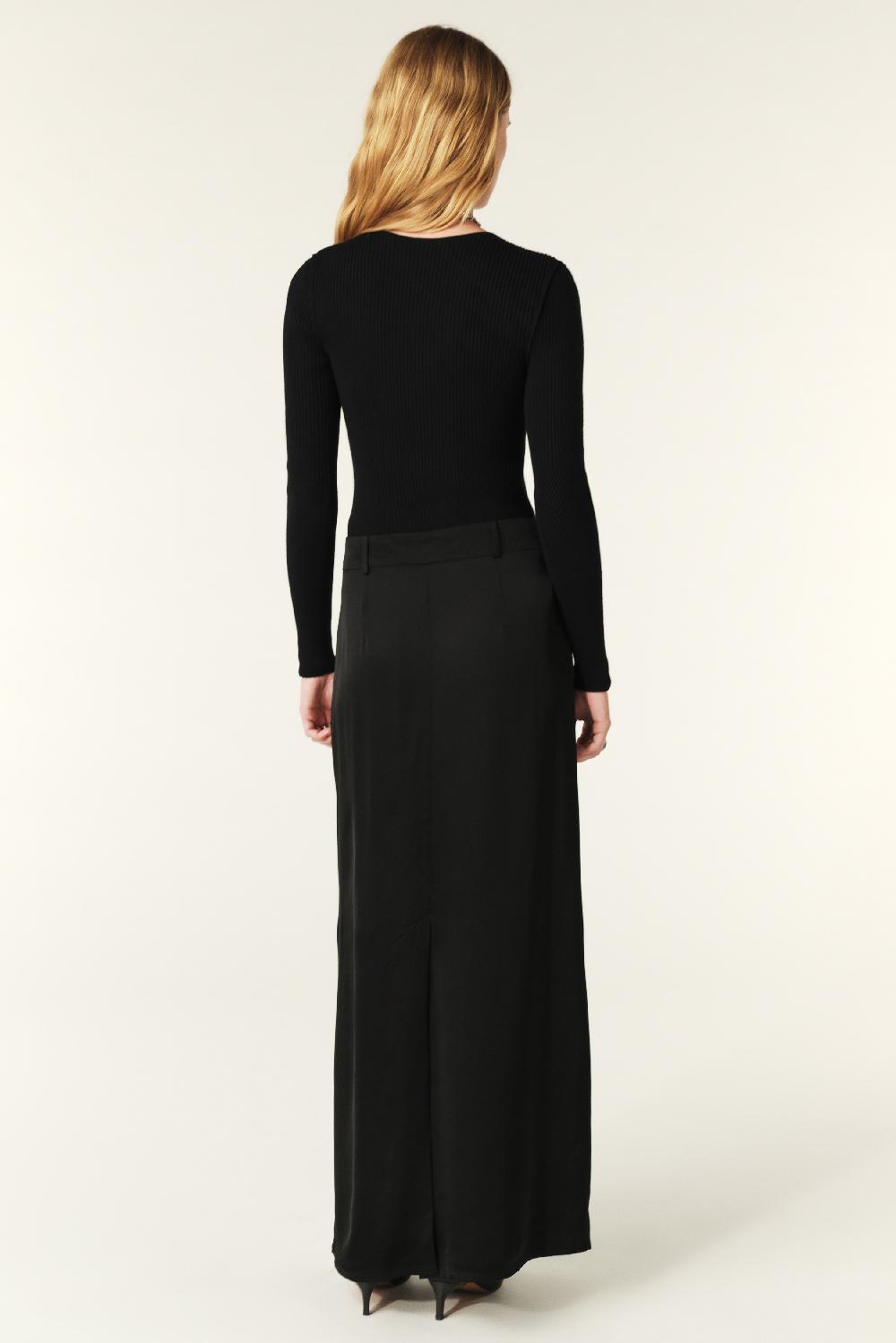 Ba&sh Jupe Midi Jess Noir