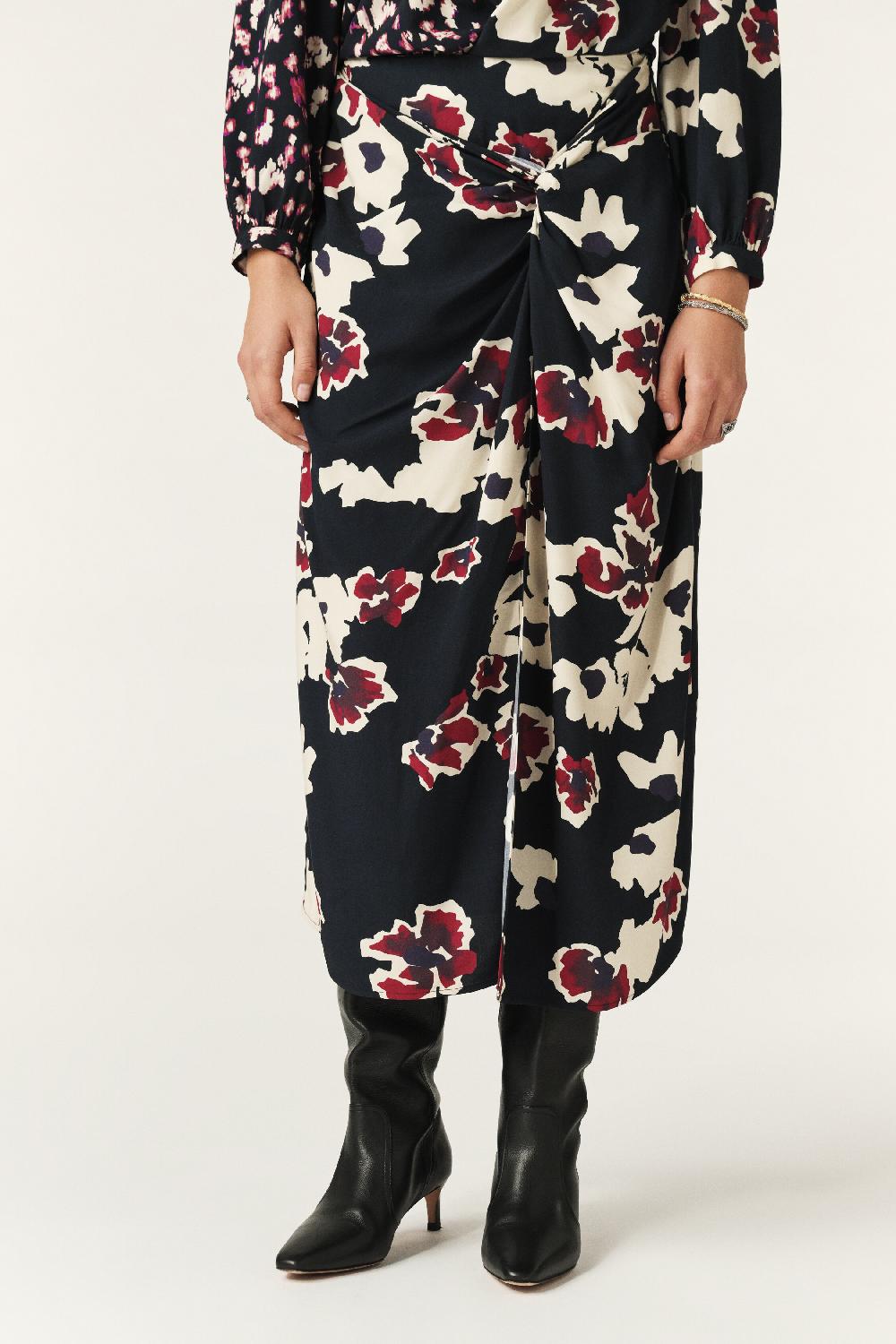 Ba&sh Jupe Midi NouéE Meona Rouge