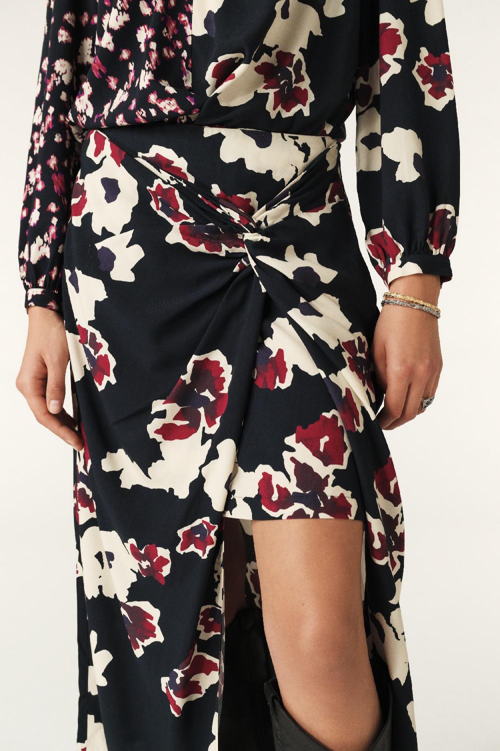 Ba&sh Jupe Midi NouéE Meona Rouge