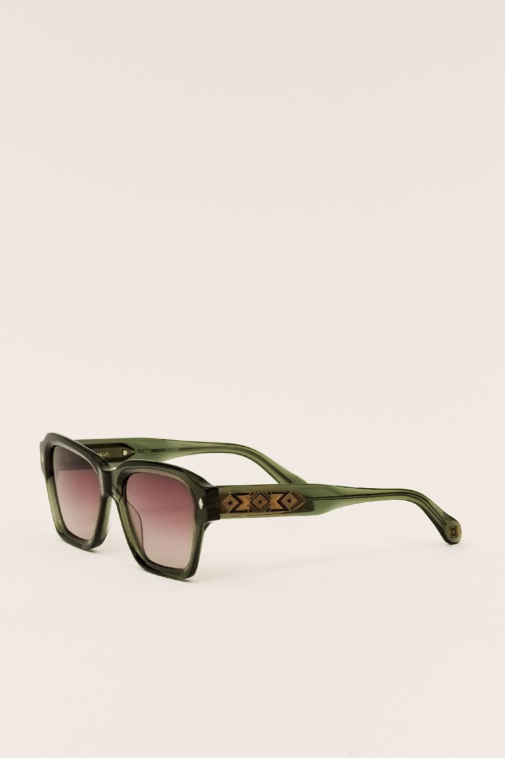 Ba&sh Lunettes De Soleil Lalita Vert