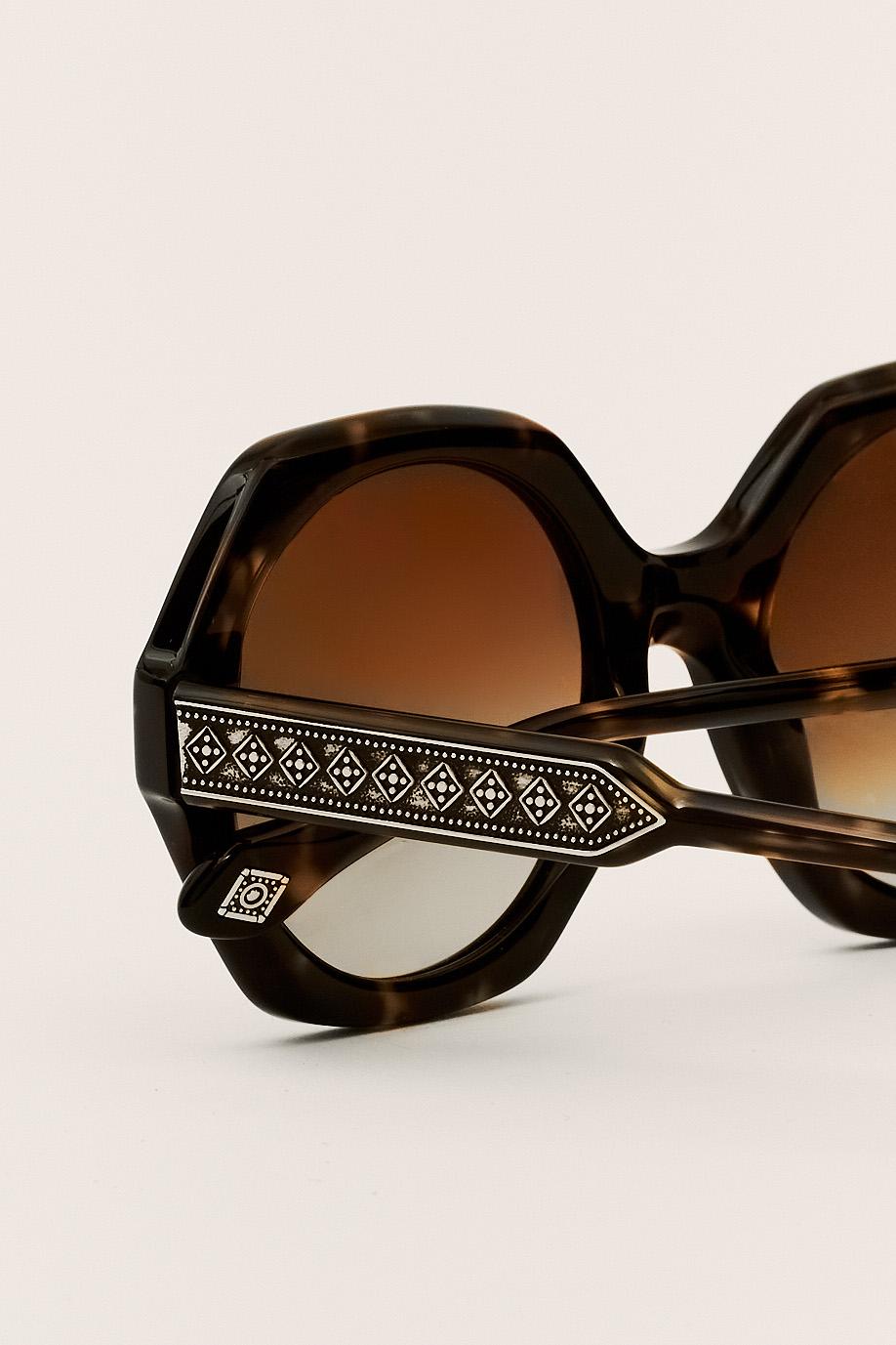 Ba&sh Lunettes De Soleil Luny Marron