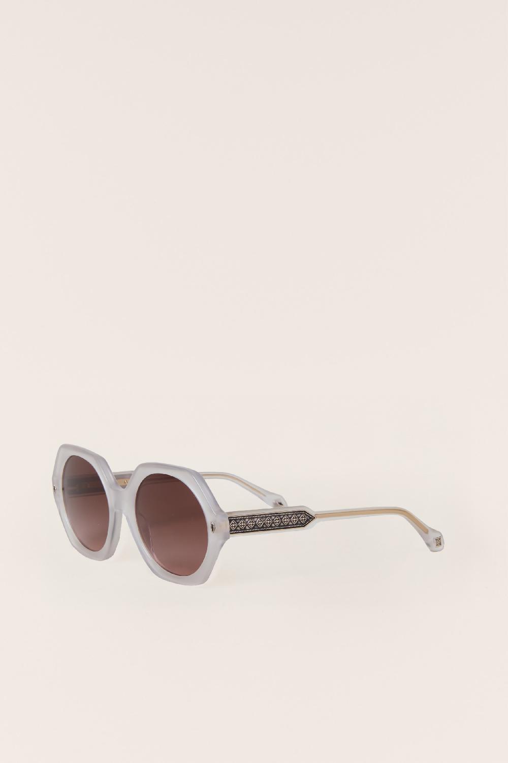 Ba&sh Lunettes Soleil Arrondies Luny Gris