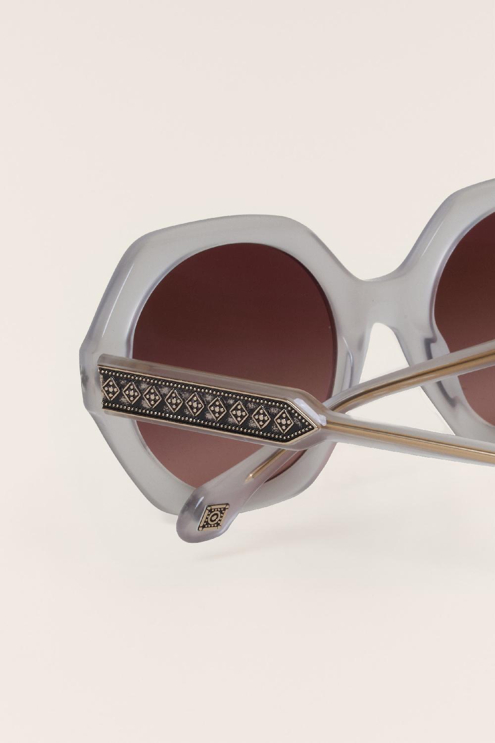 Ba&sh Lunettes Soleil Arrondies Luny Gris