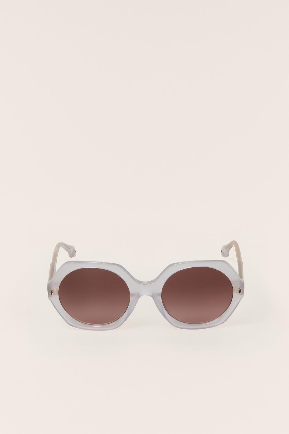 ba&sh Lunettes Soleil Arrondies Luny Gris