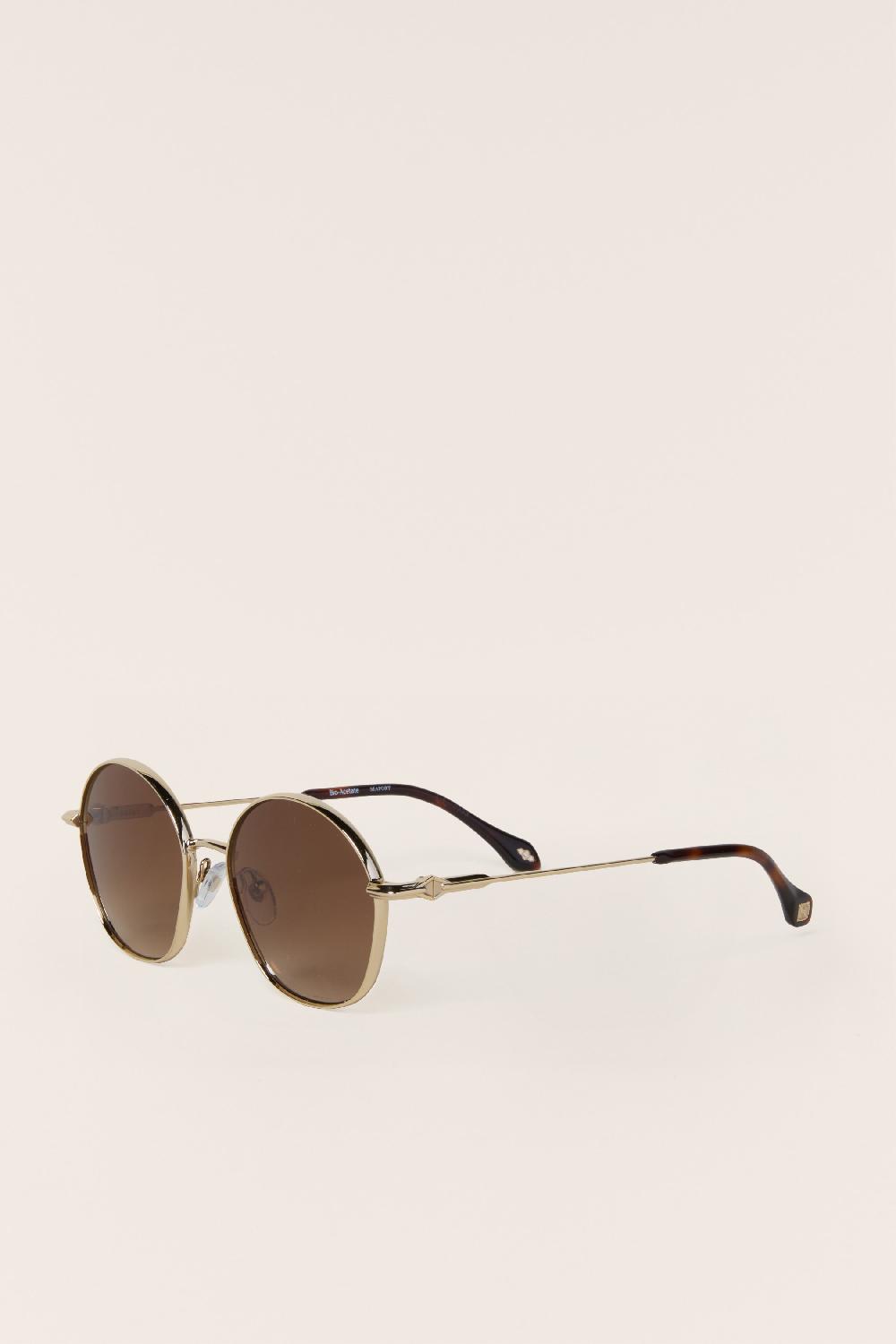 Ba&sh Lunettes Soleil MéTal Liora Marron