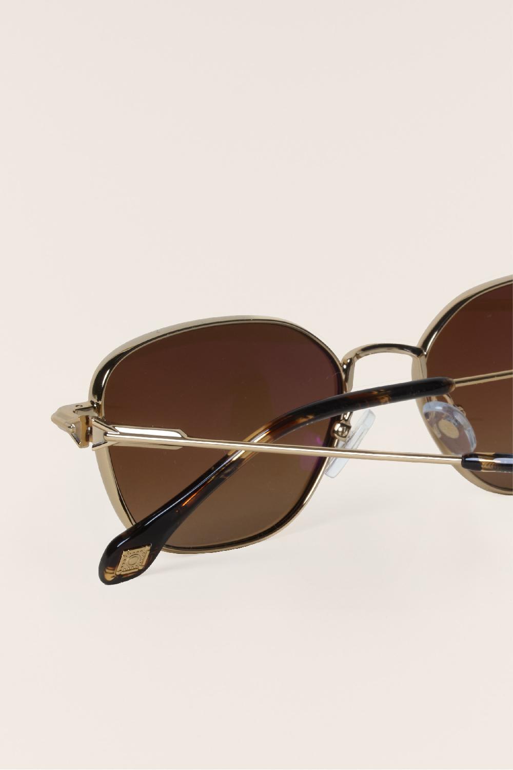 Ba&sh Lunettes Soleil Rectangulaire Lois Marron