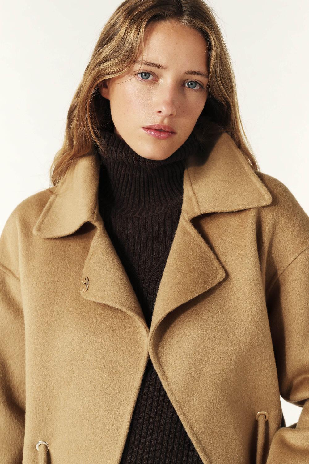 Ba&sh Manteau Ample Kam Marron