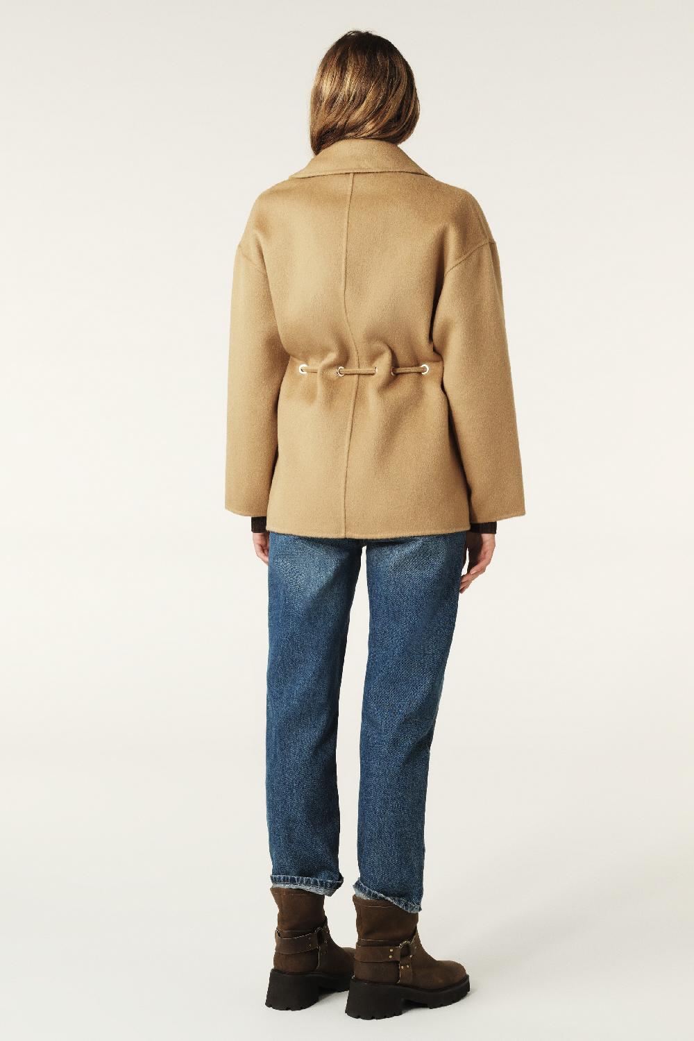 Ba&sh Manteau Ample Kam Marron