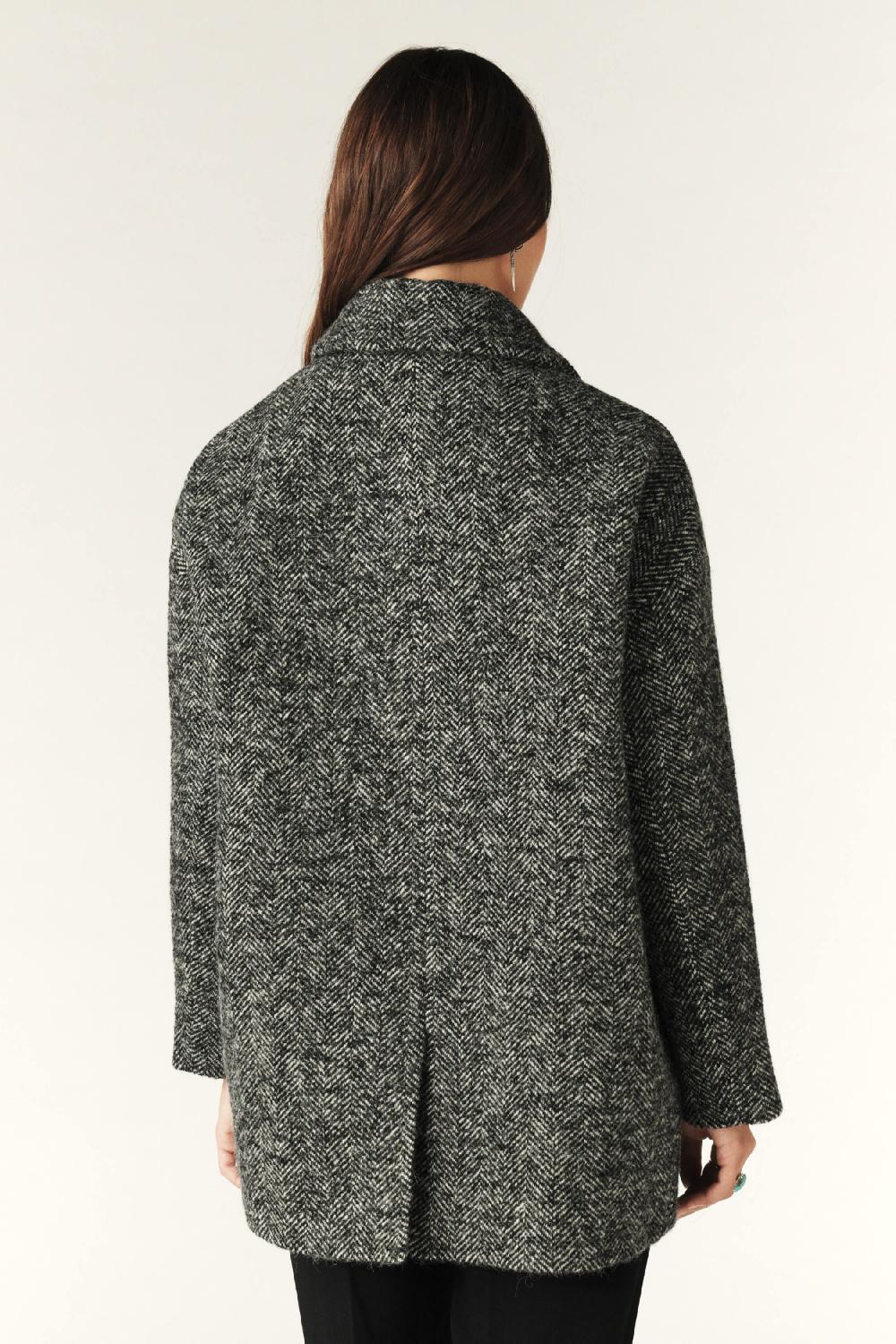 Ba&sh Manteau Boule Tolsom Gris