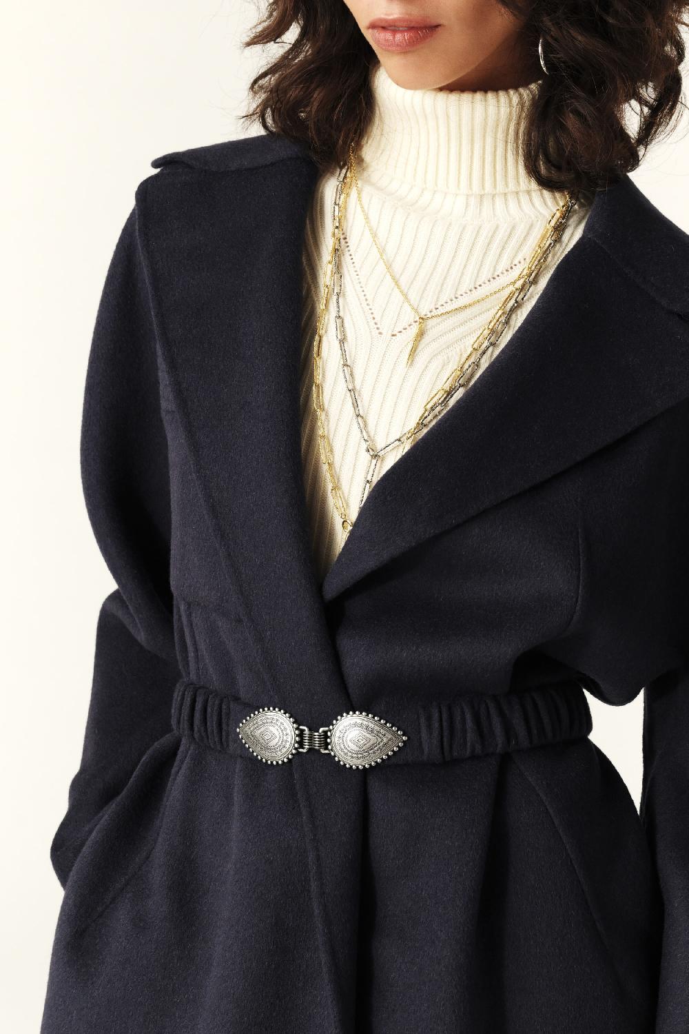 Ba&sh Manteau Court Kara Marine