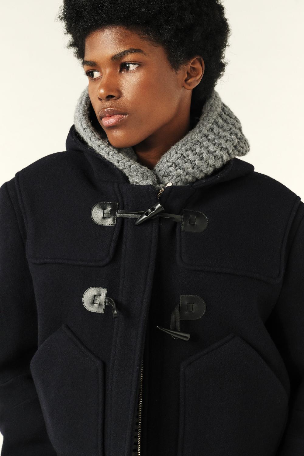 Ba&sh Manteau Court Paimee Marine