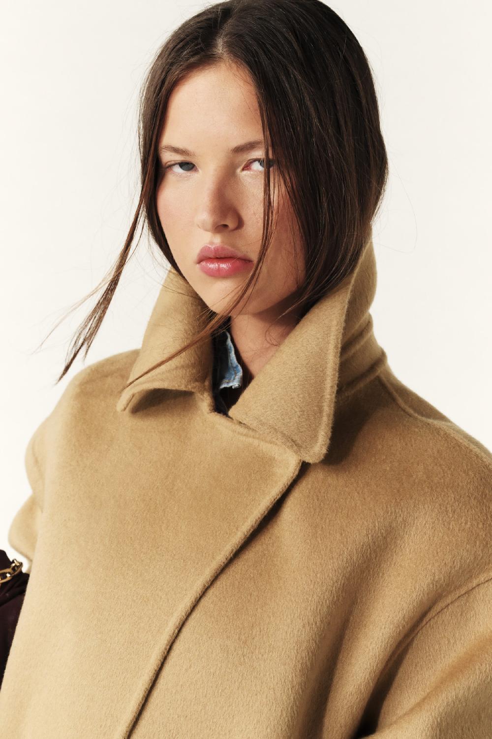 Ba&sh Manteau Kate Marron