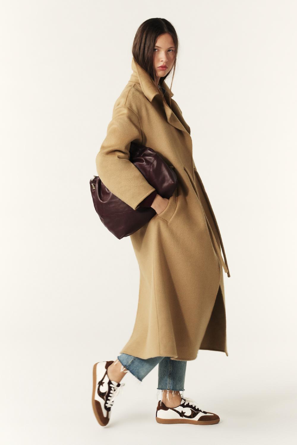 Ba&sh Manteau Kate Marron
