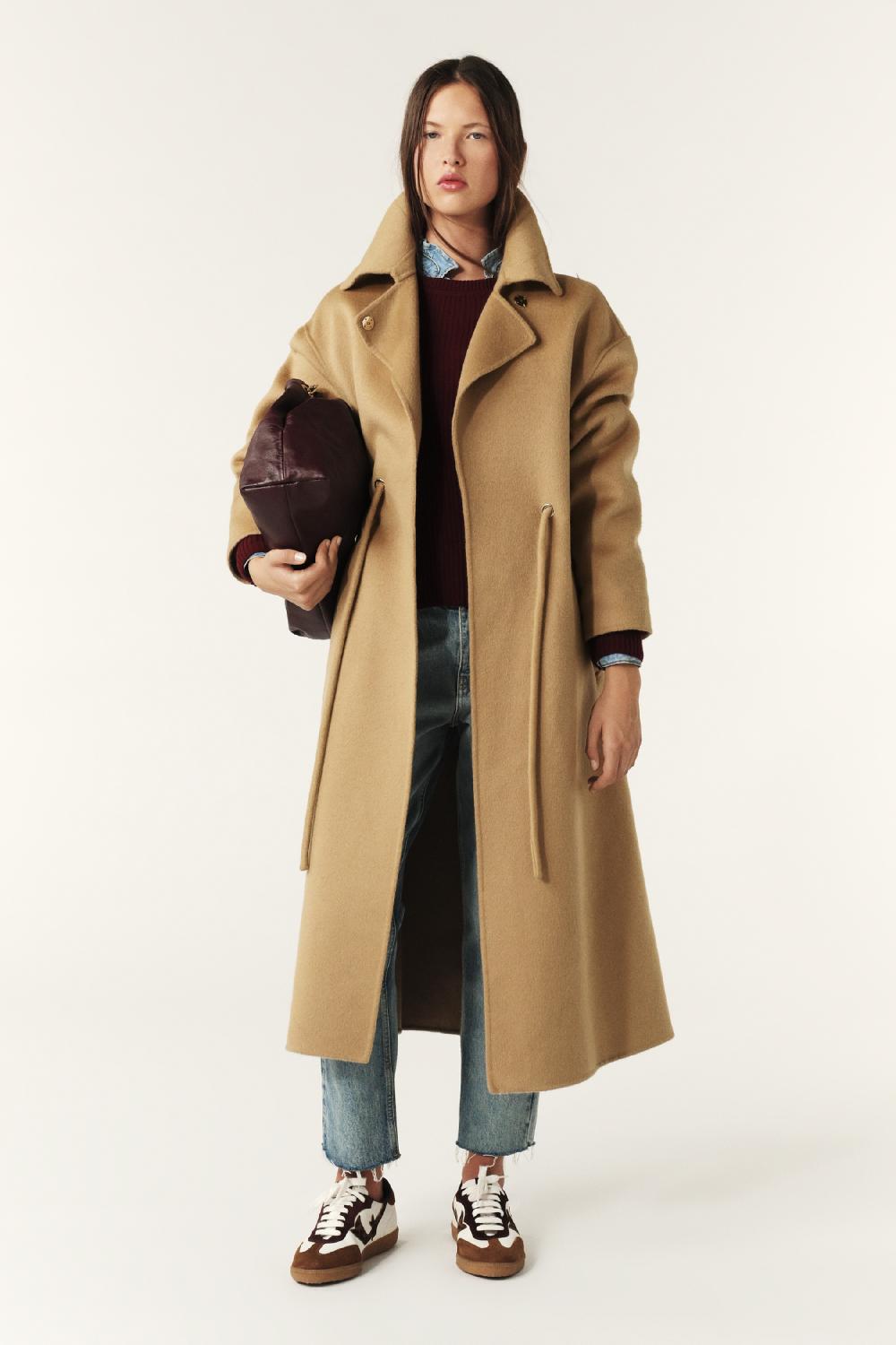 ba&sh Manteau Kate Marron