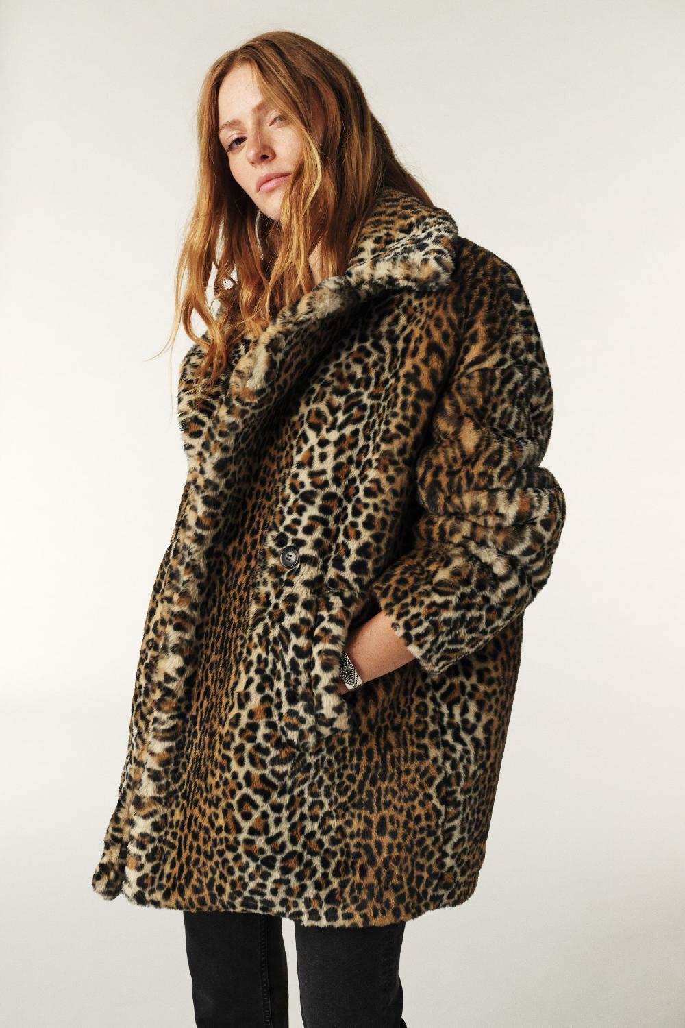 Ba&sh Manteau Longueur Midi Jade Naturel